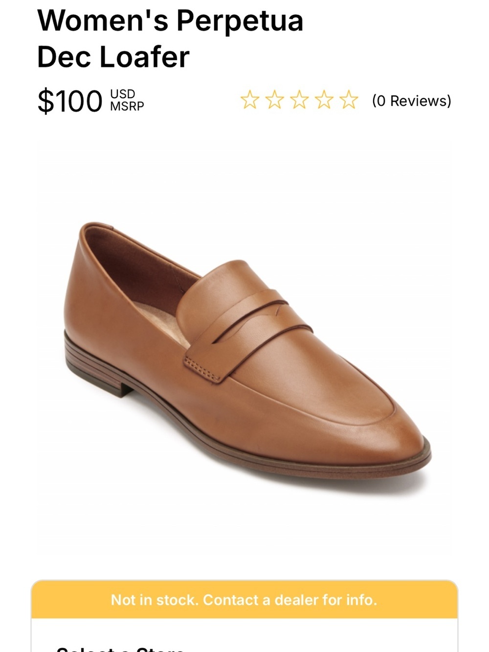 Rockport Women's Perpetua Dec Loafer in Tan US 9.5